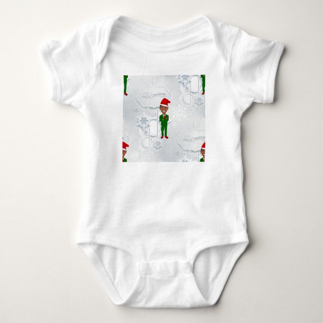 Body Para Bebê papais noeis de barack obama (Frente)