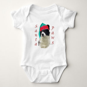 Body Para Bebê Papais noeis de Collie de Borda
