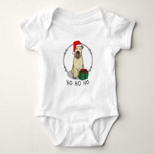 Body Para Bebê Papais noeis de Natal Rochados Terrier (sem carne)