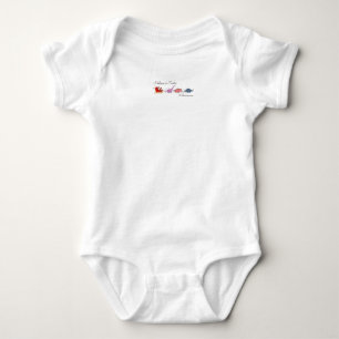 Body Para Bebê "Papais noeis e Dinossauros Magia"
