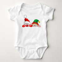 Papais noeis e Elf Cute e Caracteres Engraçados