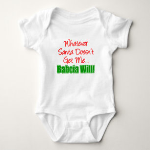 Body Para Bebê Papais noeis não Babcia vai