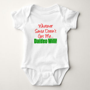 Body Para Bebê Papais noeis não me dão Daideo Will