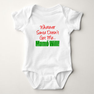 Body Para Bebê Papais noeis não me dão Mamo