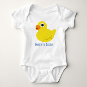 Body Para Bebê Papa's little Duckling (Blue) Baby Bodysuit