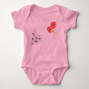 Body Para Bebê Papoilas