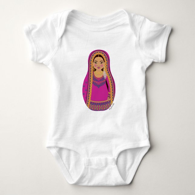 Body Para Bebê Paquistanês Matryoshka Baby Bodycase (Frente)