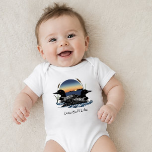 Body Para Bebê Par de mergulhões do Lago Butterfield