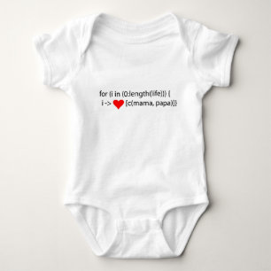 Body Para Bebê Para os programadores do futuro R do mundo