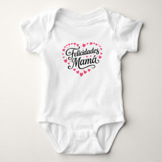 Body Para Bebê Parabéns Mamãe Feliz Dia das Mães Caligrafia |