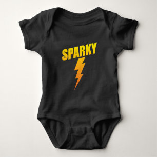 Body Para Bebê Parafuso de relâmpago Sparky engraçado do presen