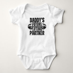 Body Para Bebê Parceiro de Levantamento do Futuro do Papai