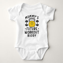 Body Para Bebê Parceiro de Treino do Futuro da Mamãe - Levantamen