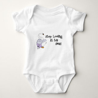 Body Para Bebê Pare de olhar-me cisne