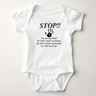 Body Para Bebê Pare! Permanecendo Intacto