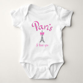 Body Para Bebê Paris, França Torre Eiffel Cute