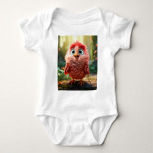 Body Para Bebê Parker - O Cardinal Vermelho Filhote