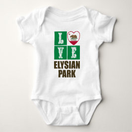 Body Para Bebê Parque Elysian, Bandeira do Estado da Califórnia