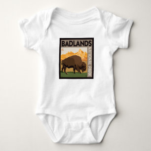 Body Para Bebê Parque Nacional Badlands Buffalo