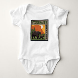 Body Para Bebê Parque Nacional Yosemite Família Bear