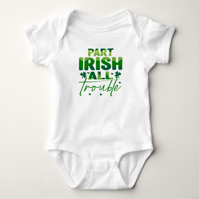 Body Para Bebê Part Irish All Trouble (Frente)