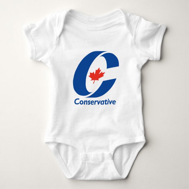Body Para Bebê Partido conservador de Canadá (Frente)