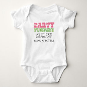 Body Para Bebê Partido do bebê hoje à noite em minha ucha