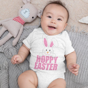 Body Para Bebê Páscoa Alegre - Pun Cute Feliz Coelho de Páscoa