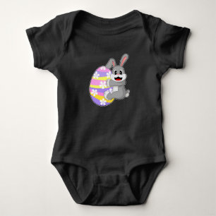 Body Para Bebê Páscoa de coelho