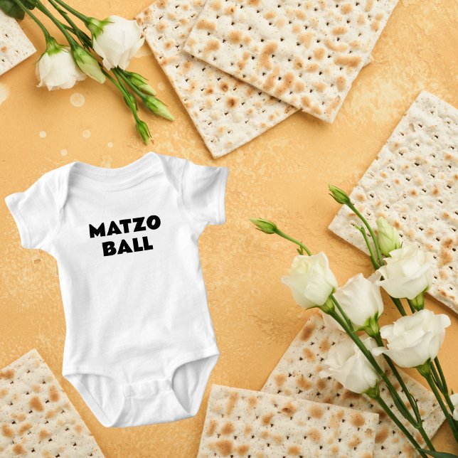 Body Para Bebê Páscoa judaica Pessach Passover Matzo Ball (Criador carregado)