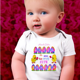 Body Para Bebê Páscoa Pequena Menina Extremamente Fofa Ovos Frang