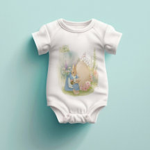 Páscoa Peter Rabbit Baby Bodydress