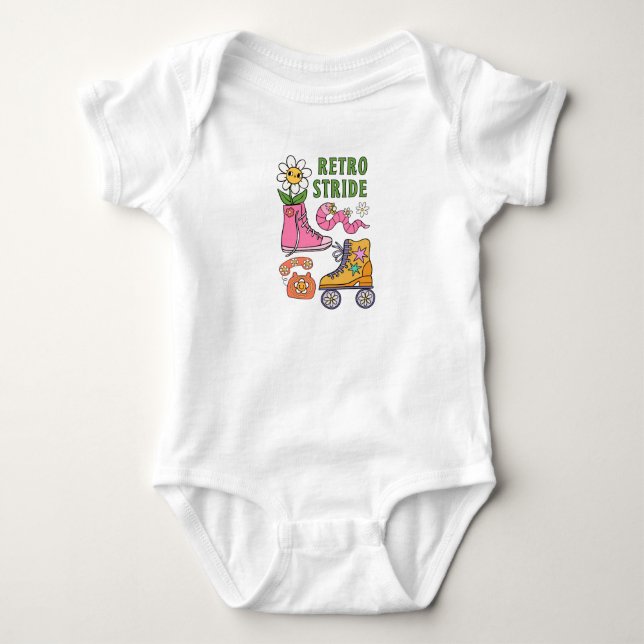 Body Para Bebê Passada retrô (Frente)
