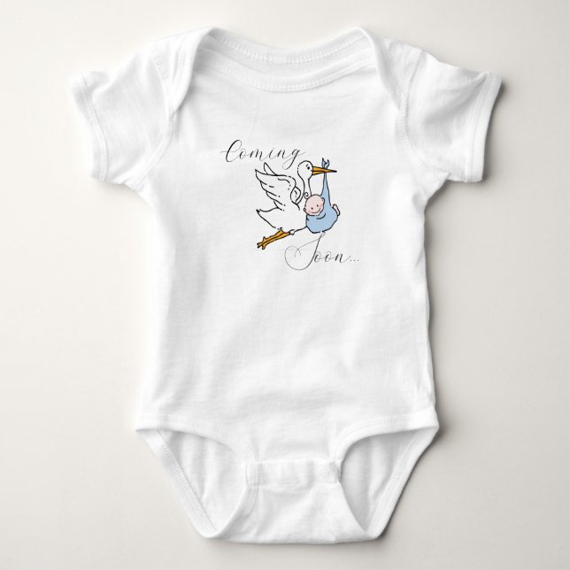 Body Para Bebê Passarinho Fofo & Bebê com Roteiro Em Breve (Frente)