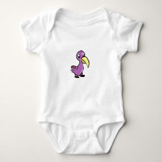 Body Para Bebê Passarinho Roxo de Desenho Animado Fofo