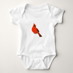 Body Para Bebê Pássaro cardinal masculino