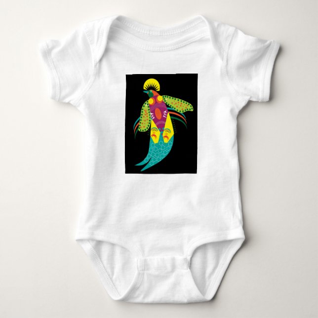 Body Para Bebê Pássaro do Paraíso (Frente)