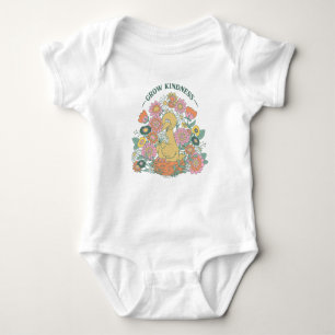 Body Para Bebê Pássaro Grande Gráfico Floral de Bondade Crescen