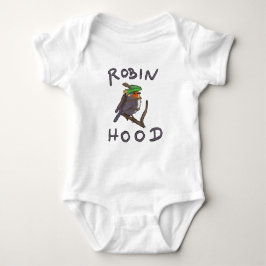 Body Para Bebê Pássaro Robin Hood