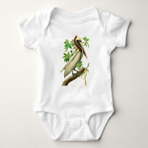 Body Para Bebê Pássaros de John James Audubon do pelicano de