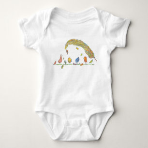 Body Para Bebê Pássaros de uma pena
