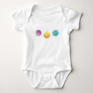 Body Para Bebê Pássaros Simples em Aquarela