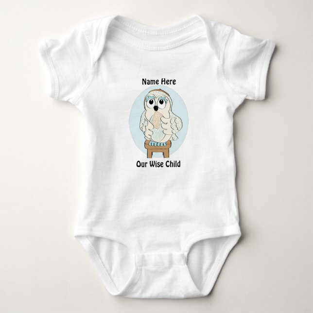 Body Para Bebê Passover Baby Bodysuit Personaliza "Our Wise Child (Frente)