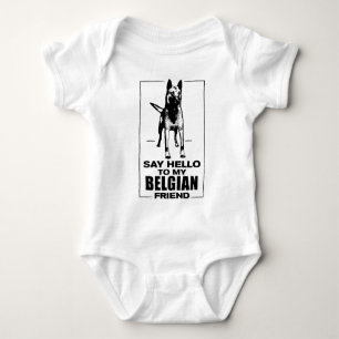 Body Para Bebê Pastor belga - Malinois