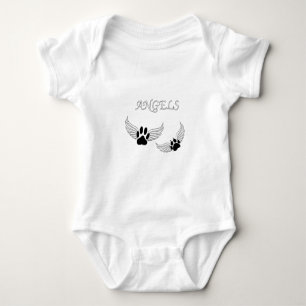 Body Para Bebê Patas de animais de estimação angelicais