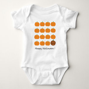 Body Para Bebê Patch de Abóbora Feliz Halloween