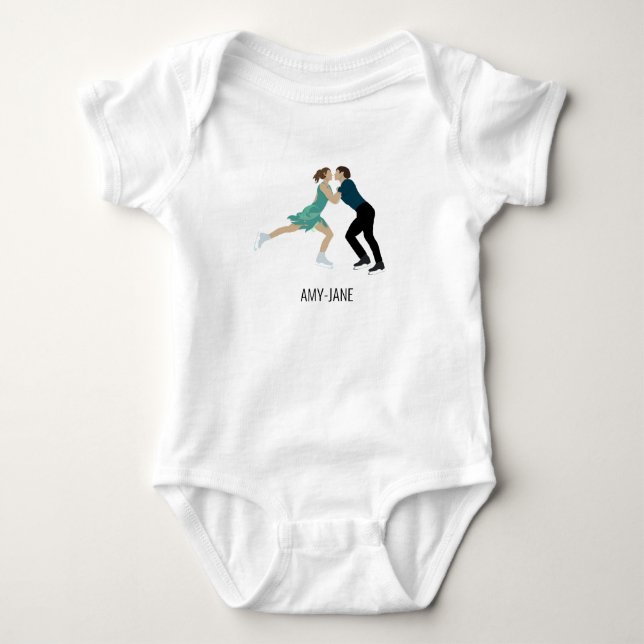 Body Para Bebê Patinação de Figura (Frente)