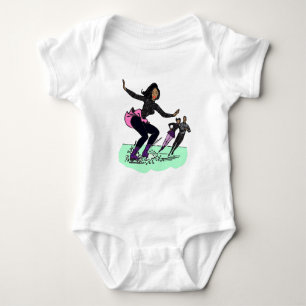 Body Para Bebê patinador preto