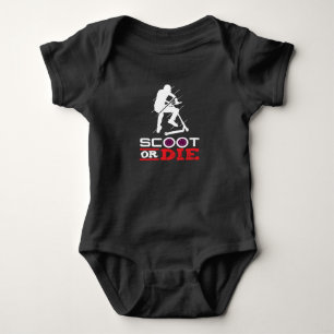 Body Para Bebê Patinete Patinete Elétrico Scoot Ou Die