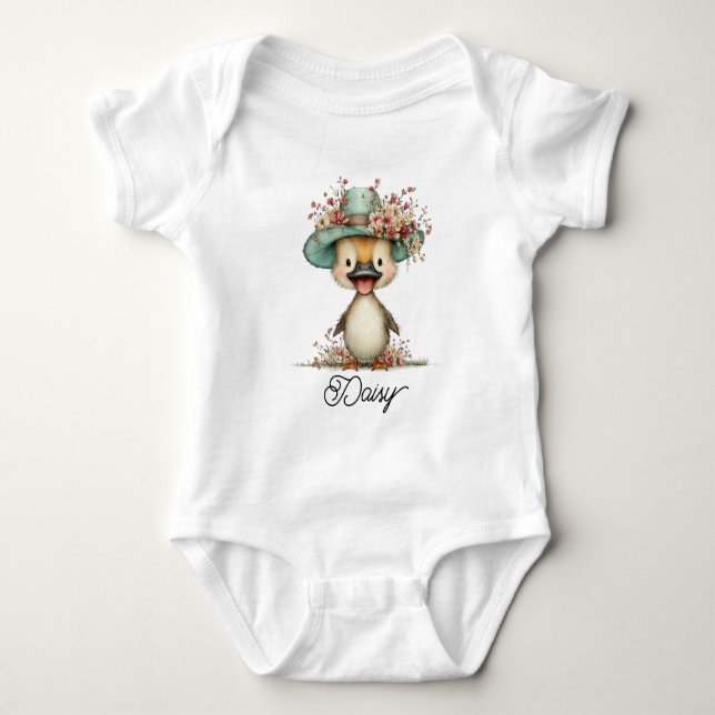 Body Para Bebê Patinho Fofo (Frente)
